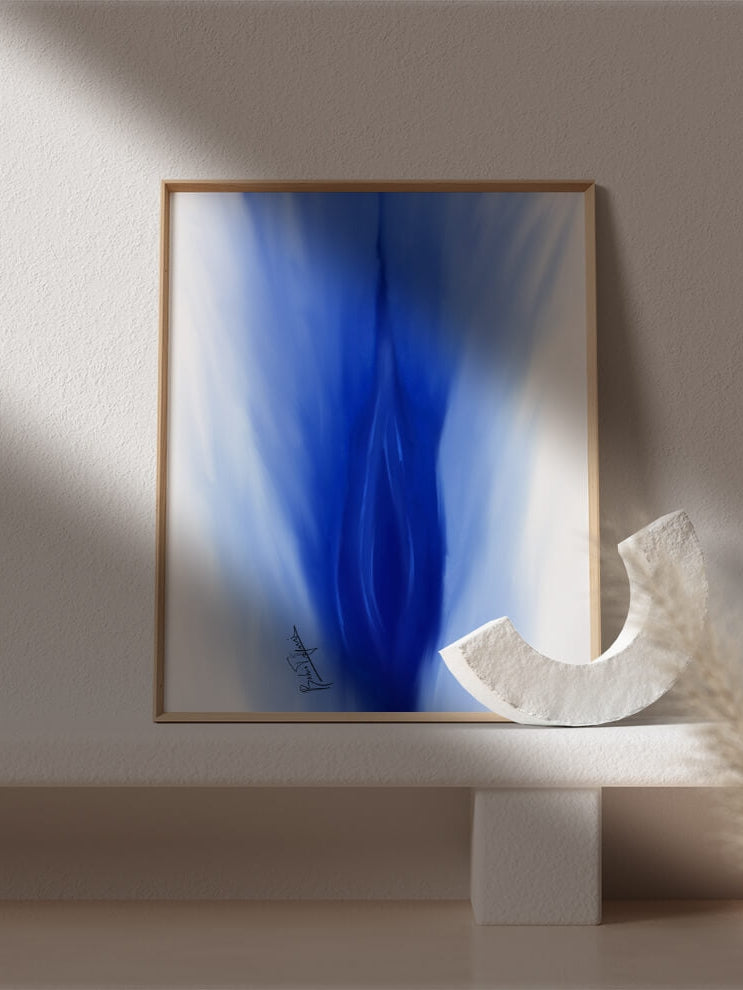 Abstract vulva anatomy art print-Abstract Vagina painting- Female reproductive art-Obstetrician Gynecologist art-OBGYN office decor