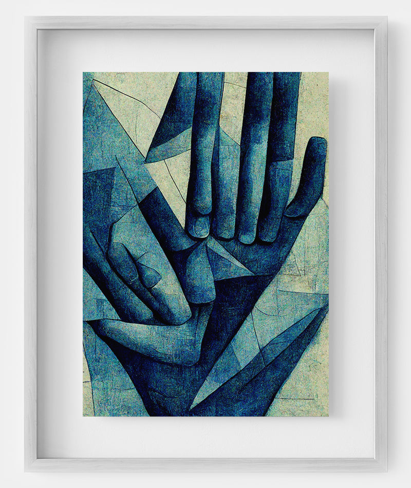 Anatomy Picasso hand digital art piece