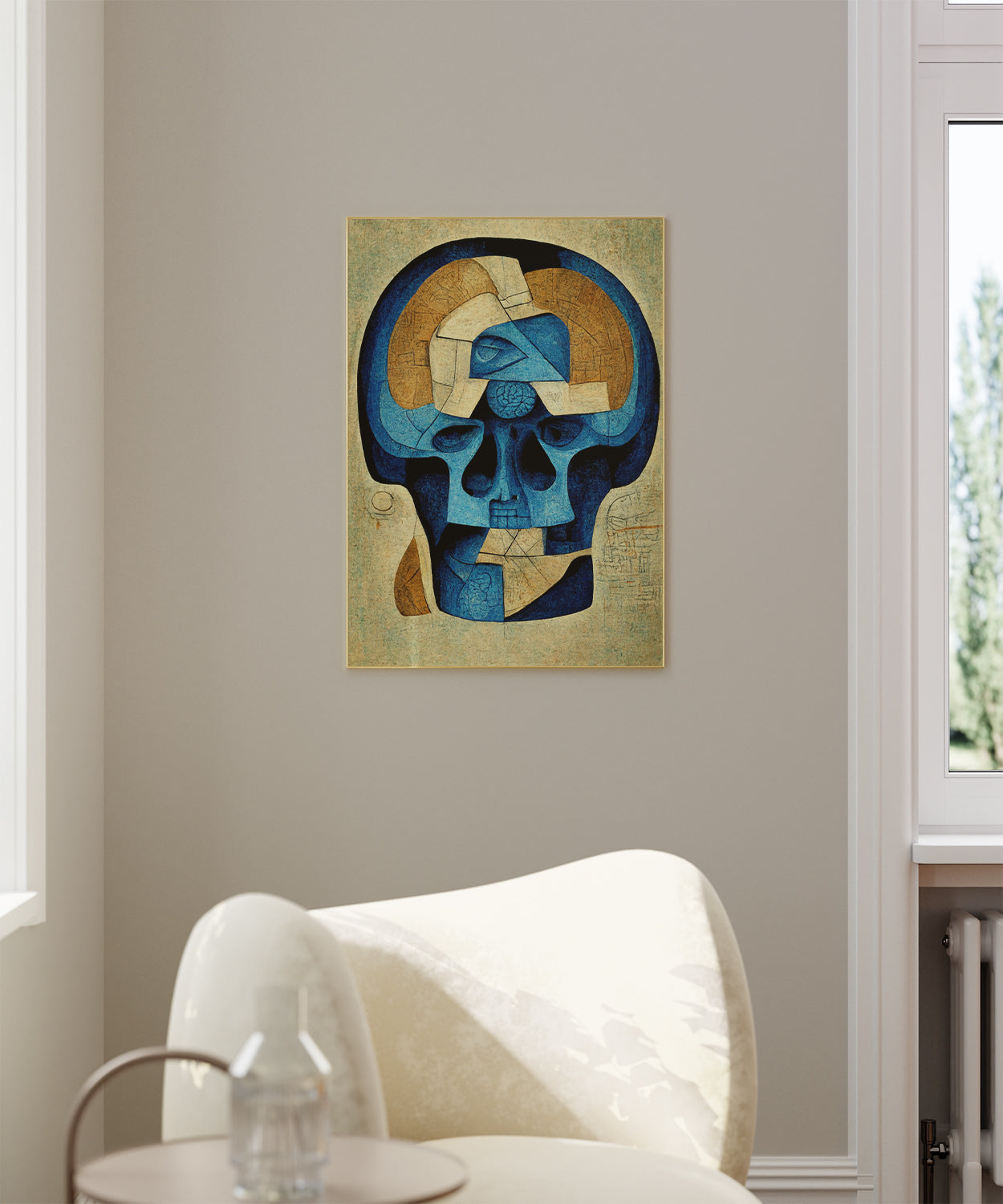 Artistic Brain Anatomy - Infuse creativity and professionalism into your clinic with this brain anatomy artwork, designed for neurology and neurosurgery environments.