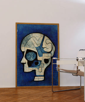 Neurology Clinic Decor - Unique artwork featuring a creative interpretation of brain anatomy, designed to inspire and educate.