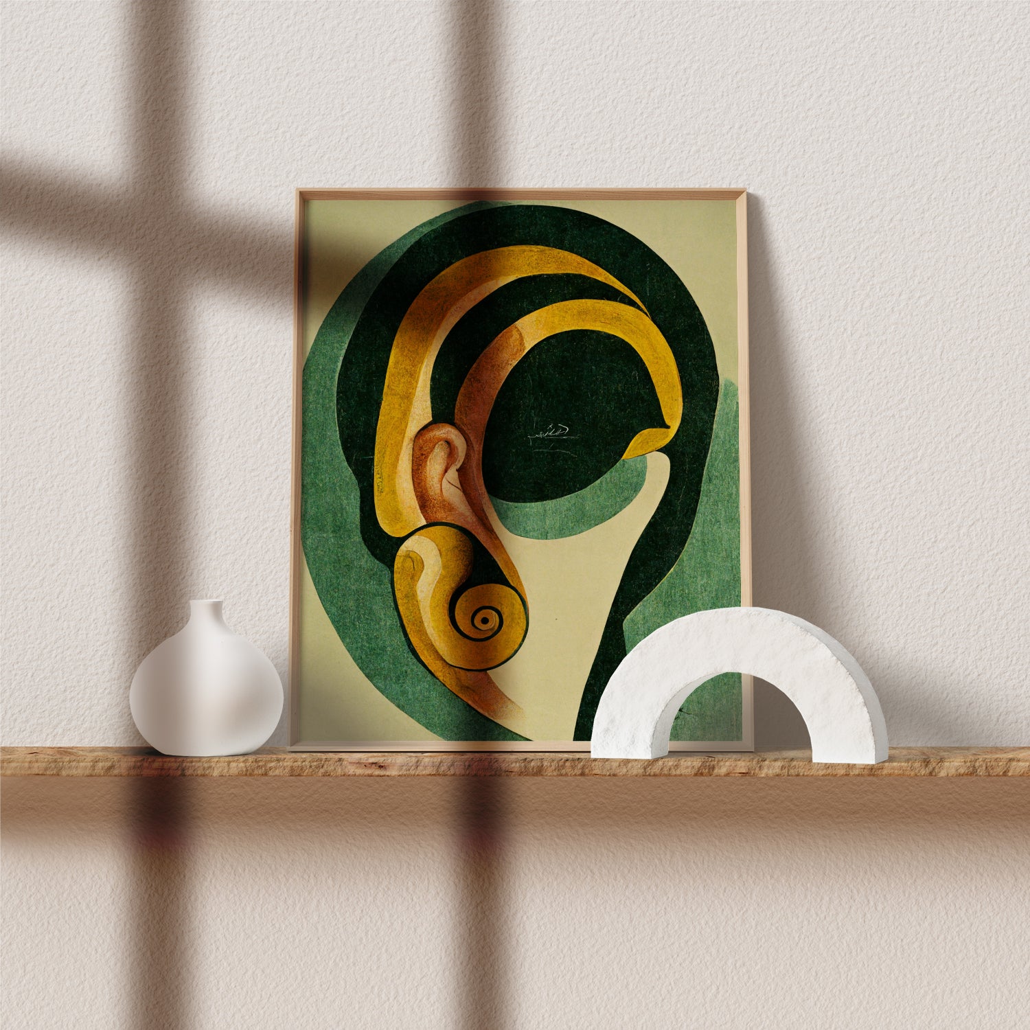 Ear Anatomy Art Poster - Enhancing ENT Clinic Ambiance