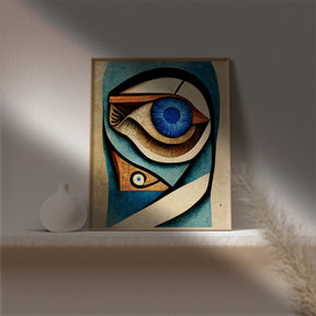 Ophthalmology Clinic Decor - Eye anatomy art as a decorative element for ophthalmology clinics or medical spaces.