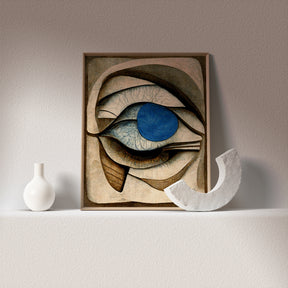 Eye Anatomy Artwork - Geometric illustration showcasing the intricate anatomy of the eye in a visually captivating artwork.
