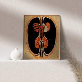Anatomical Kidney Illustration - Decor for Nephrologist's and Urologist's Office