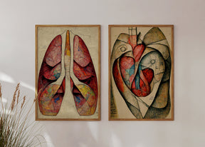 Medically-Inspired Art - Celebrate the science and beauty of cardiology with this heart anatomy art print, perfect for cardiology clinics, medical offices, and decor enthusiasts.