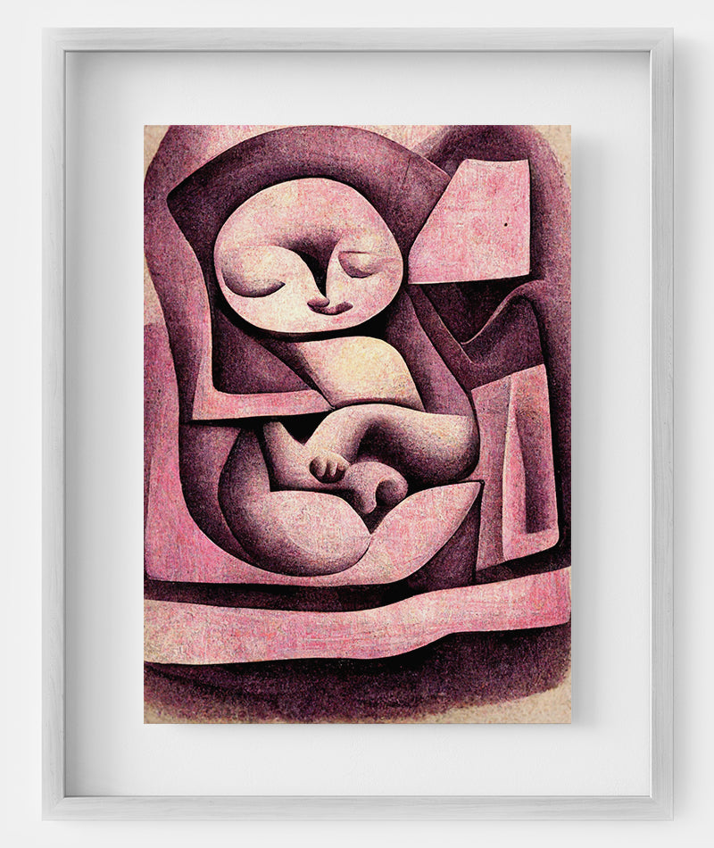 Pregnancy Artwork - Celebrate the miracle of life with this beautiful fetal ultrasound art, perfect for gynecology clinics and pregnancy-themed decor.