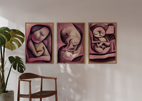 Pregnancy Artwork - Celebrate the miracle of life with this beautiful fetal ultrasound art, perfect for gynecology clinics and pregnancy-themed decor.