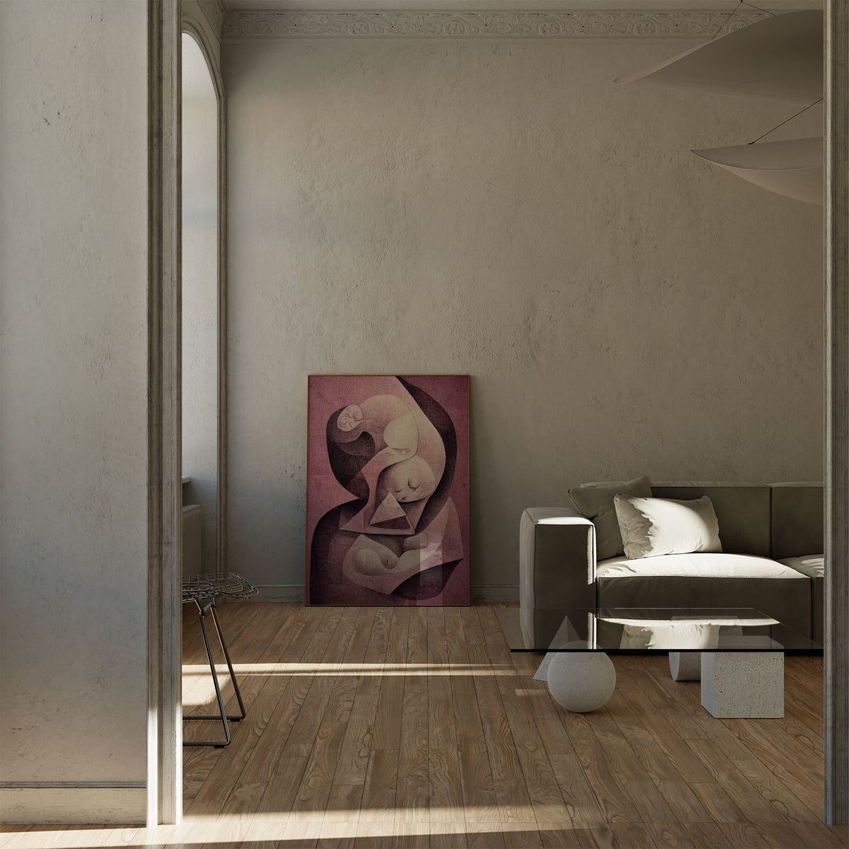 Gynecology Clinic Decor - Unique artwork featuring fetal ultrasound imagery, designed to infuse positivity into your clinic's environment.