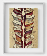 Spine Anatomy Cubism style