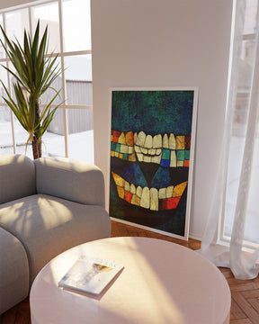 Art print for enhancing dental clinic aesthetics." "Decorative poster for dentist office walls."