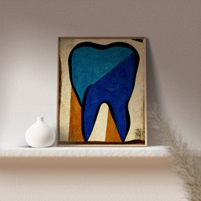 Dental Art - A captivating representation of teeth anatomy, perfect for dental clinic decoration and creating an engaging atmosphere.