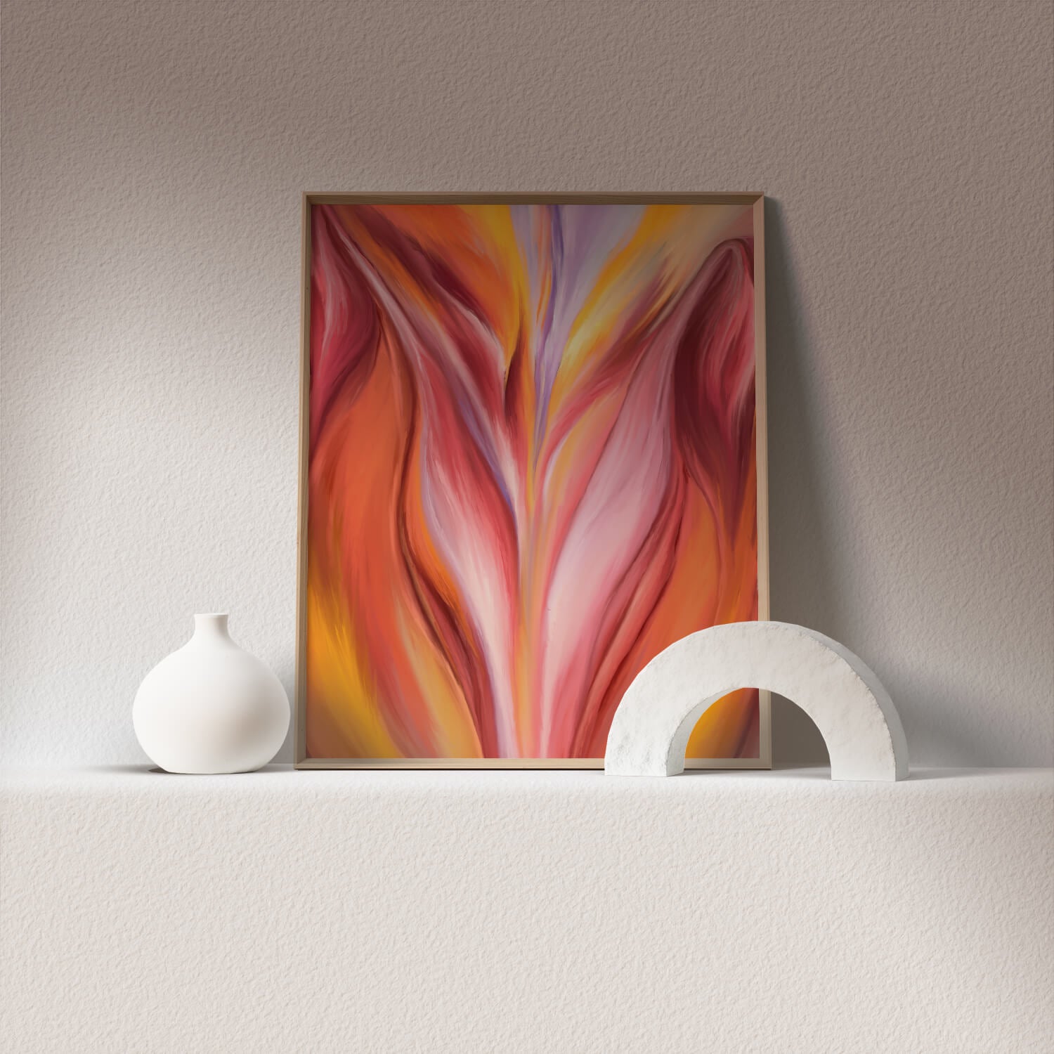 Uterus floral art print