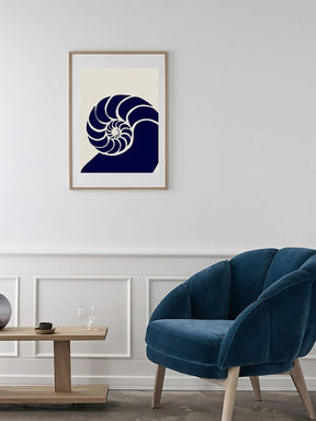 cochlea anatomy art print- ear art-abstract modern poster-otolaryngologist gift-ENT art-Geometric design
