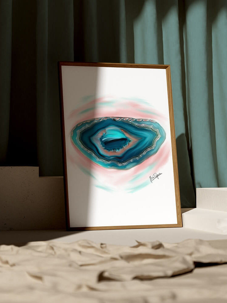 Abstract Lens art print – eye anatomy art- ophthalmologist optometrist gift-eye anatomy painting-medical art print