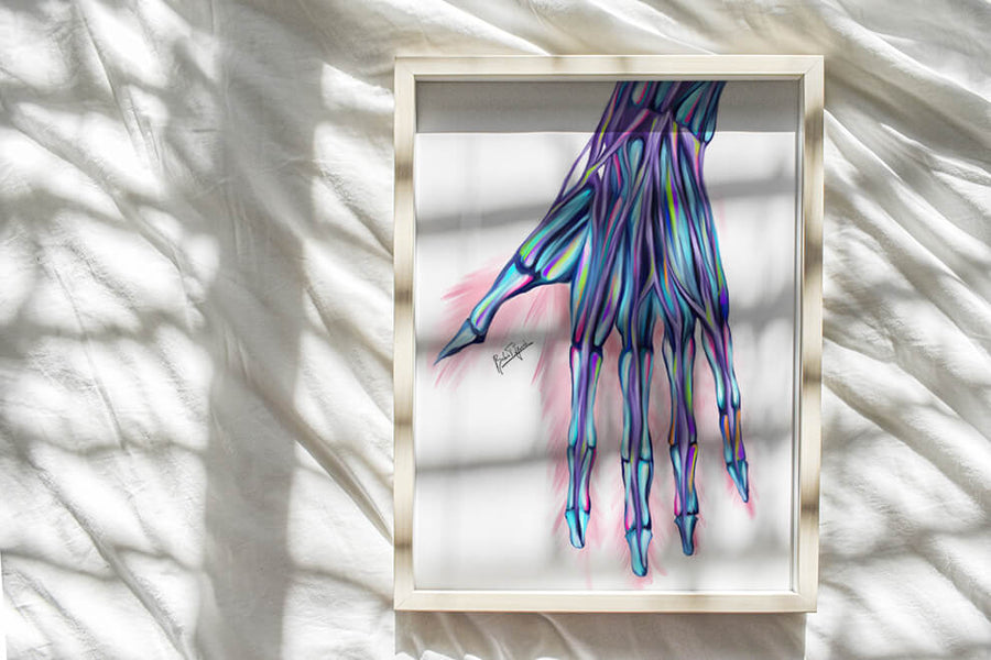 Abstract Hand Normal Abstract hand anatomy art