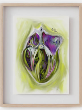 heart cross section anatomy art print- cardiology wall art-cardiothoracic surgeon cardiologist gift-medical graduation gift-heart painting