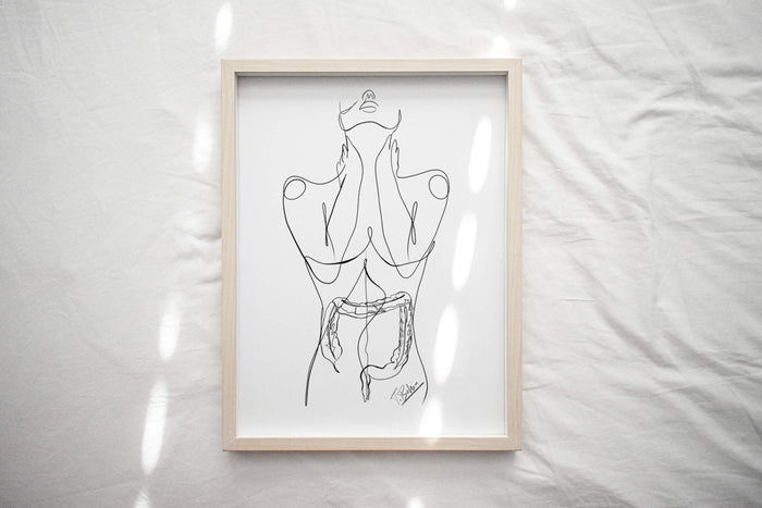 Colon line art