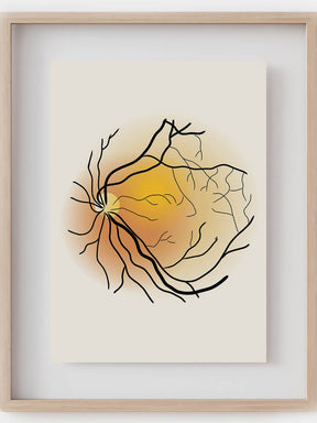 retina anatomy boho art-human eye line art-ophthalmology wall art-ophthalmologist optometrist gift-eye anatomy art print-abstract eye art