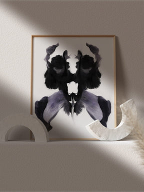 Abstract Rorschach test oil painting –psychology art-psychiatrist gift-brain health art-Anatomy abstract artwork-Medical art print