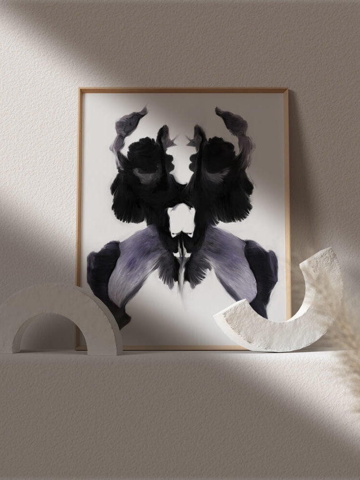 Rorschach test art  psychology artwork